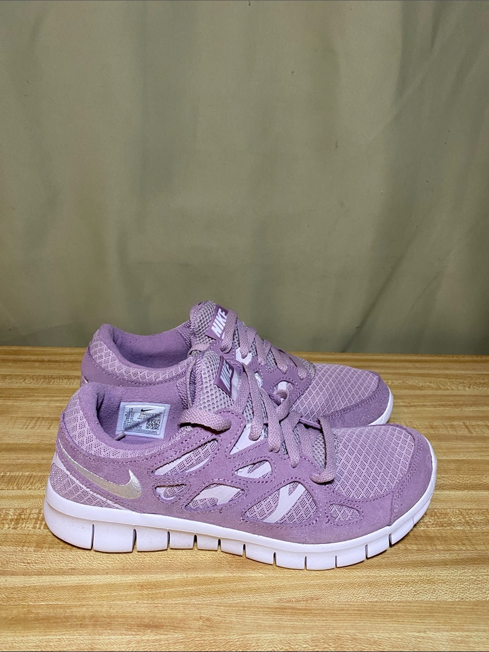 Nike Free Run 2 Running Walking Shoes Plum Fog DM 8915-500 Women’s 10 NWOT